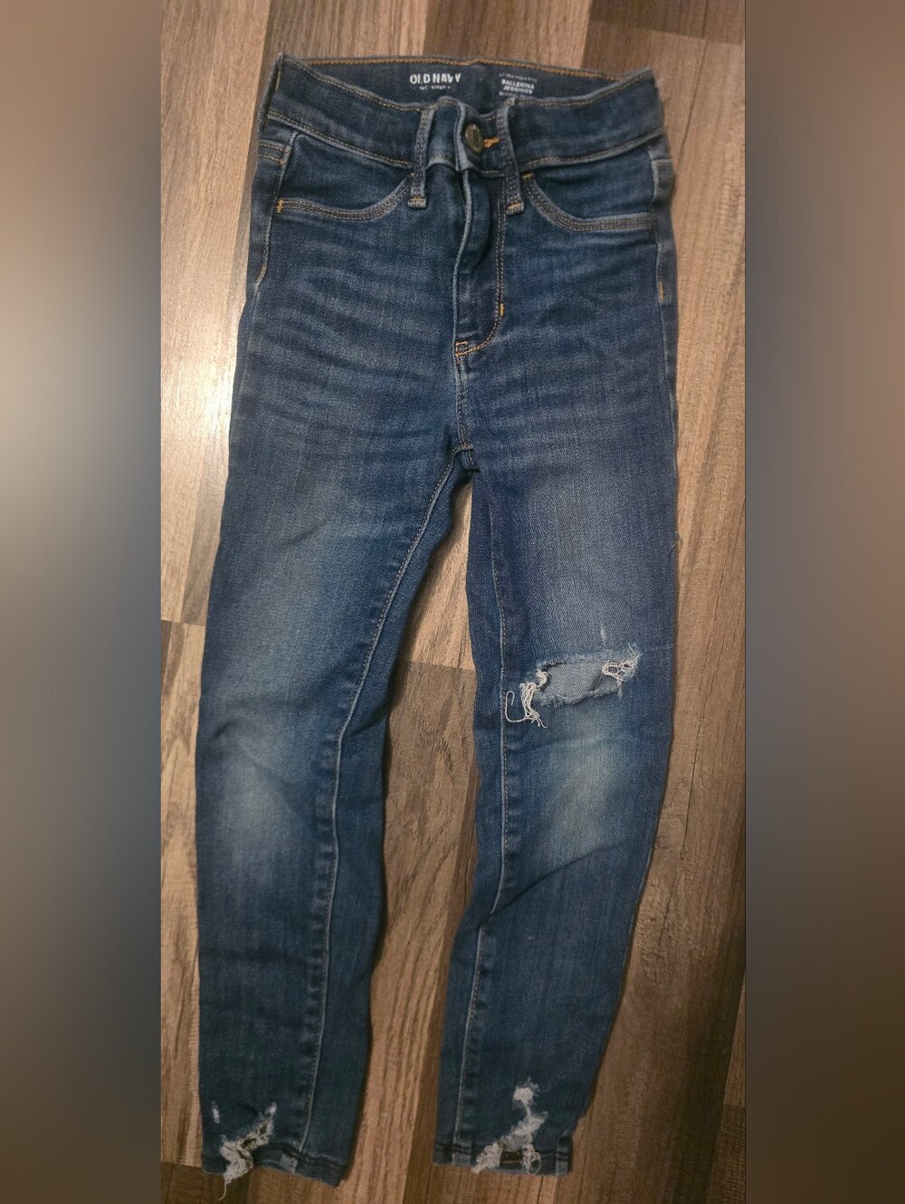 Old Navy Slim Distressed Blue Ballerina Skinny Jeans